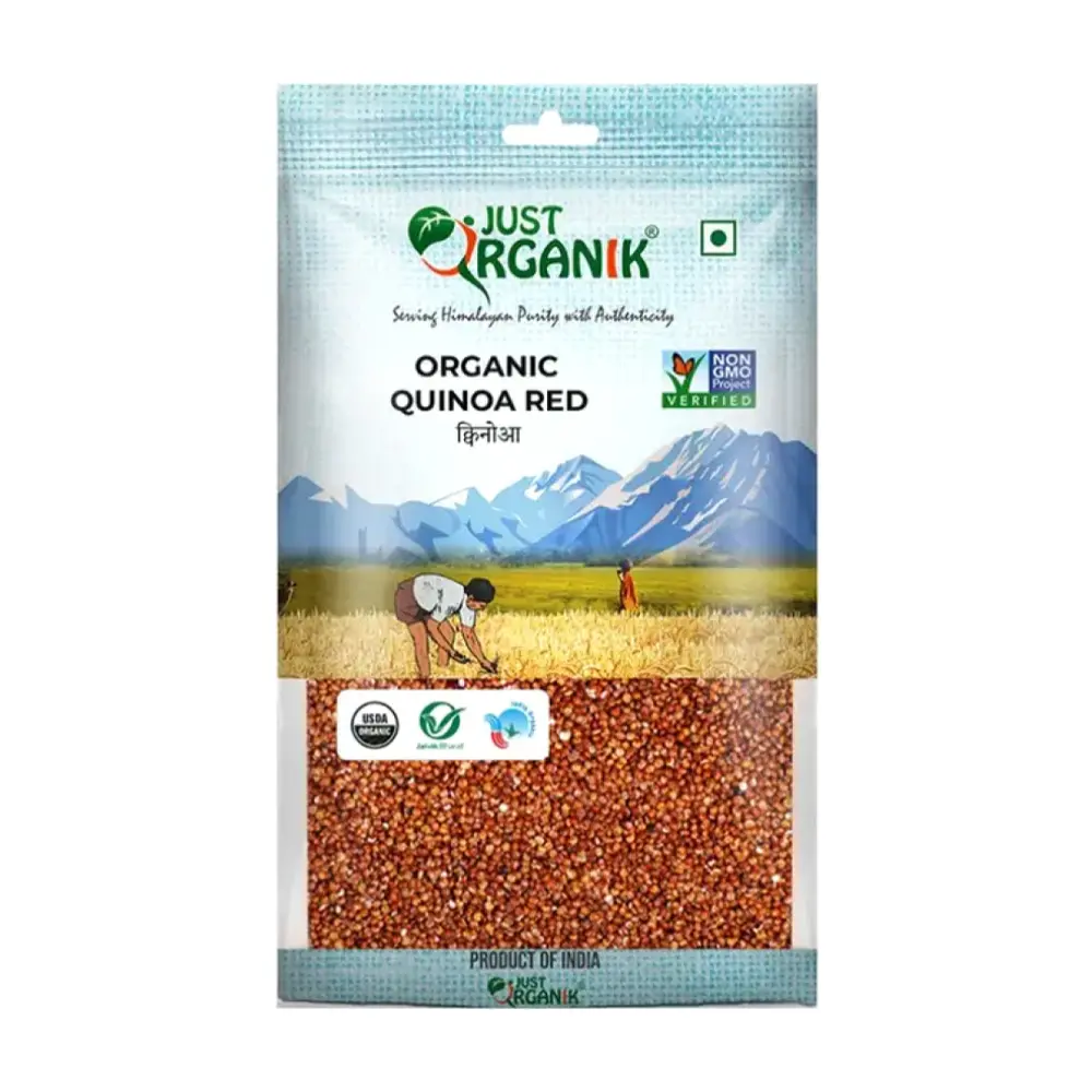 Hạt Diêm Mạch Đỏ Hữu Cơ, Organic Quinoa Red (500g) - JUST ORGANIK